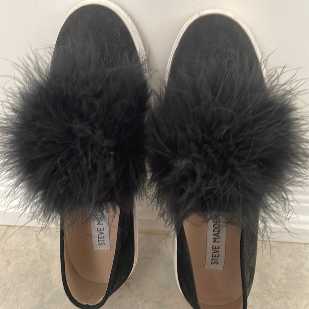 Steve Madden Fur shoes